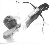 Alan Webster shooting a Drake Flight bow